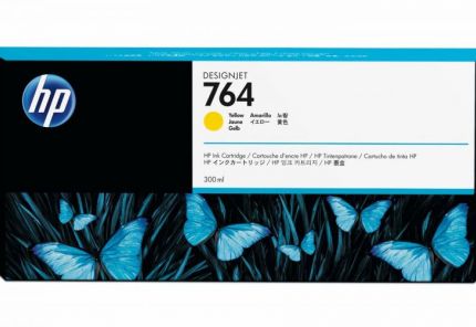 HP 764 300-ml Yellow Designjet Ink Cartridge - C1Q15A