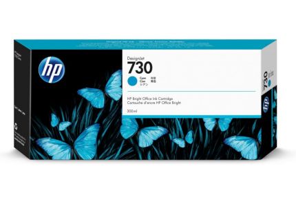 HP 730 300-ml Cyan DesignJet Ink Cartridge - P2V68A