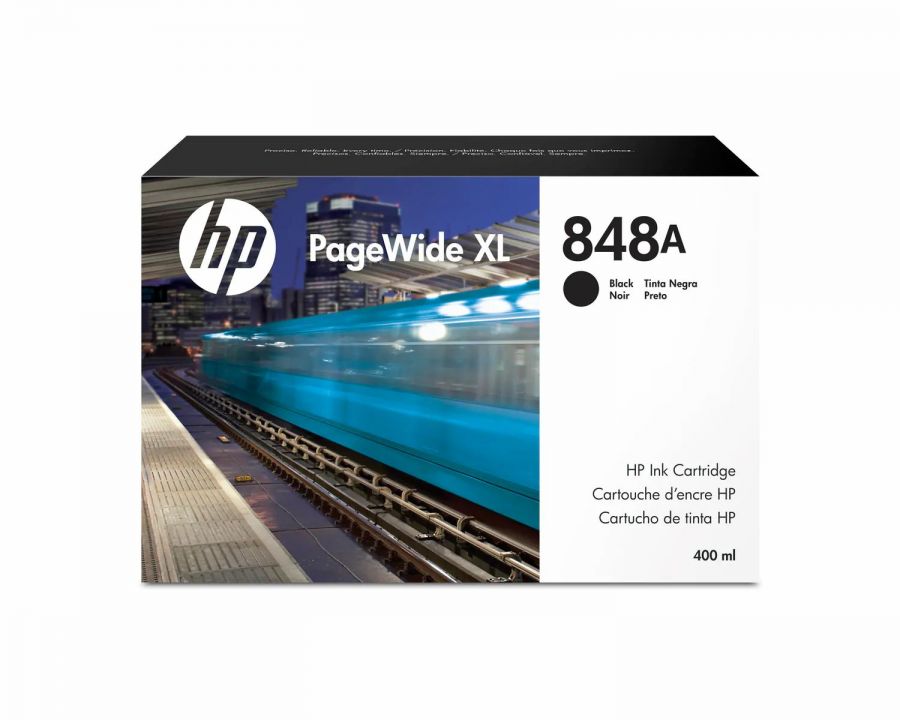 HP 848A 400-ml Black PageWide XL Ink Cartridge - F9J82A
