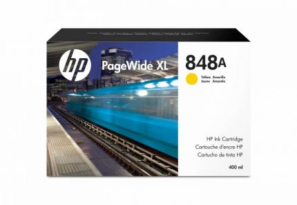 HP 848A 400-ml Yellow PageWide XL Ink Cartridge - F9J85A