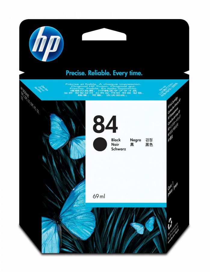 HP 84 69-ml Black DesignJet Ink Cartridge - C5016A