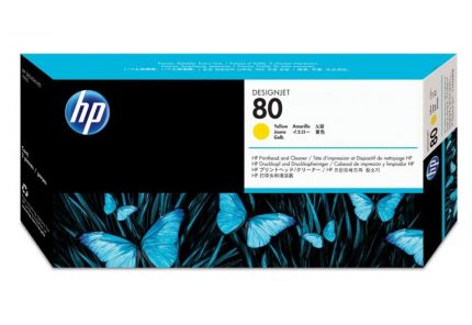 HP 80 Yellow Printhead/Printhead Cleaner - C4823A
