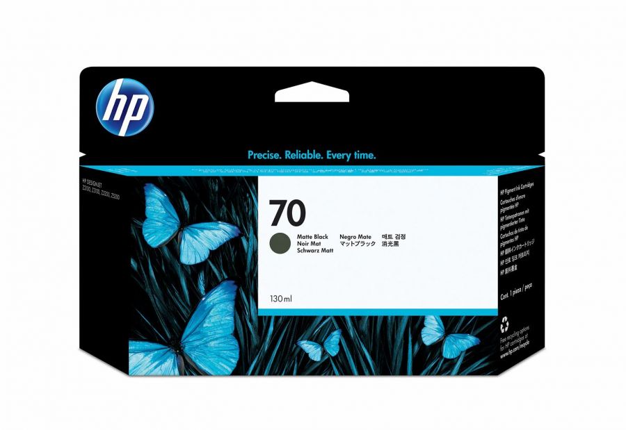 HP 70 130-ml Matte Black DesignJet Ink Cartridge - C9448A