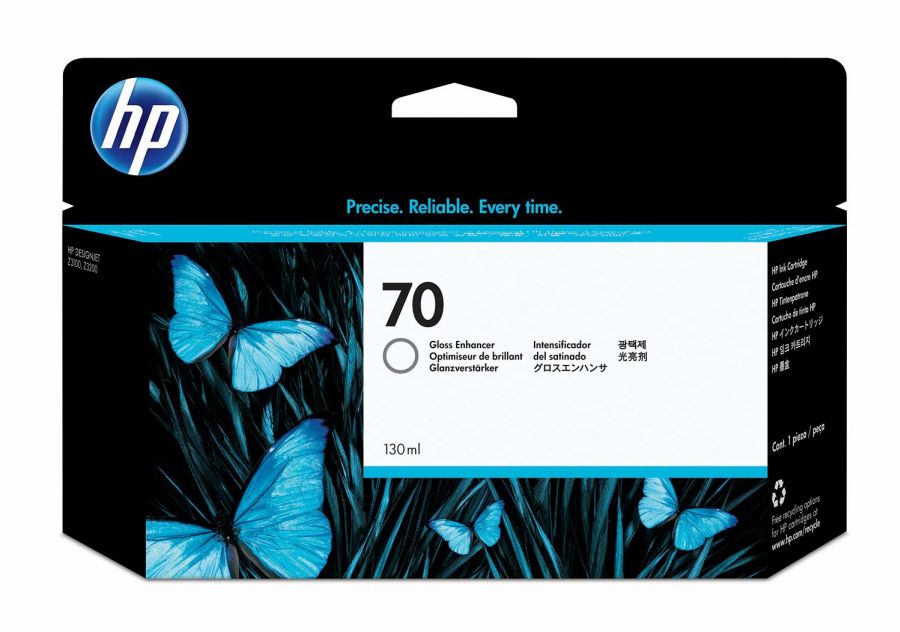 HP 70 130-ml Gloss Enhancer DesignJet Ink Cartridge - C9459A