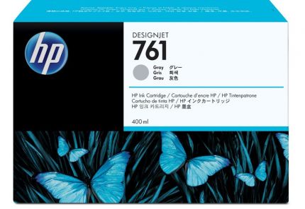 HP 761 400-ml Gray DesignJet Ink Cartridge - CM995A