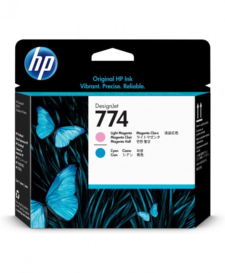 HP 774 Light Magenta/Cyan DesignJet Printhead - P2V98A