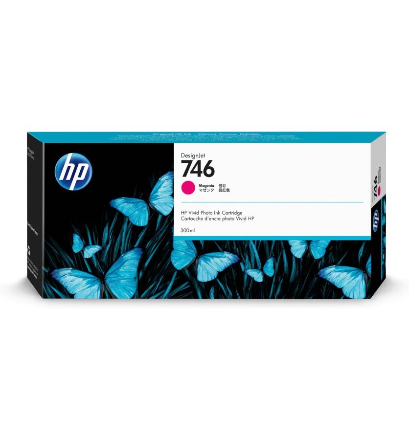 HP 746 300-ml Magenta DesignJet Ink Cartridge -  P2V78A