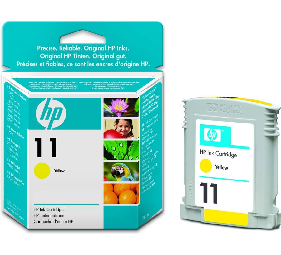 HP 11 Yellow Ink Cartridge (28 ml) - C4838A