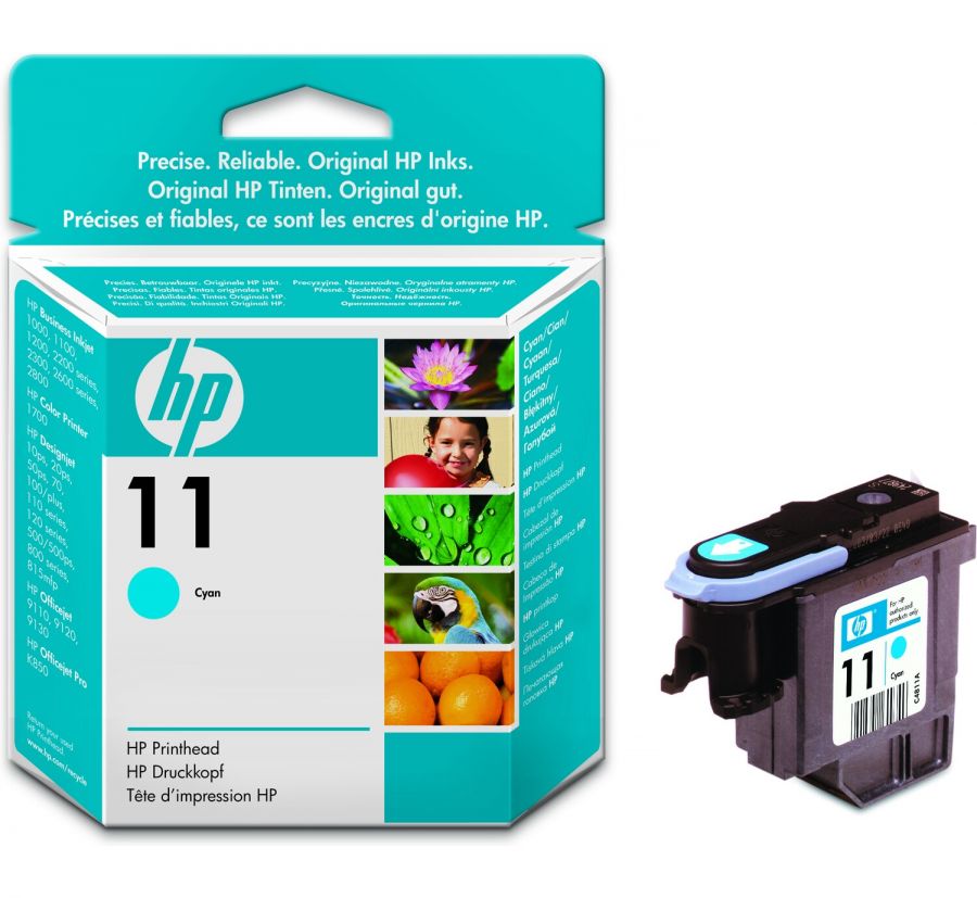HP 11 Cyan Dye Ink Cartridge (28 ml) - C4836A